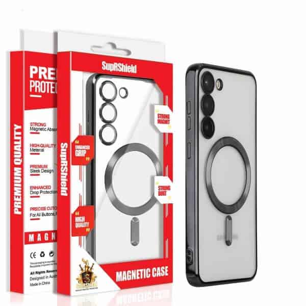 For Samsung Galaxy S25 S24 S23 S22 S21 Ultra Edge MagSafe Magnetic Case with HaloLock Shockproof Military Grade Protection Clear Cover For Samsung Galaxy S25 S24 S23 S22 S21 Ultra Edge MagSafe Magnetic Case with HaloLock Shockproof Military Grade Protection Clear Cover